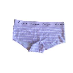 VS Purple/ white Boyshort Panties Medium